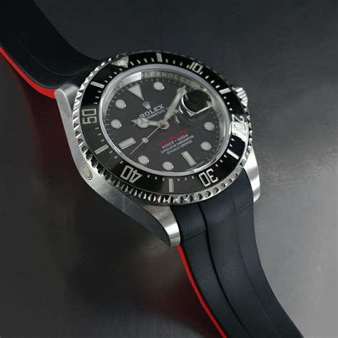 rubber rolex strap|rolex watches with rubber strap.